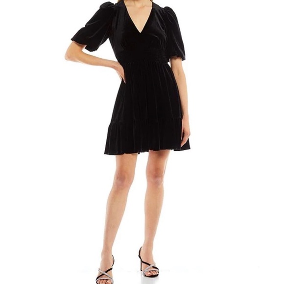 Antonio Melani Thelma Mini Dress, Velvet in Black. Size 2, NWT - Picture 17 of 17